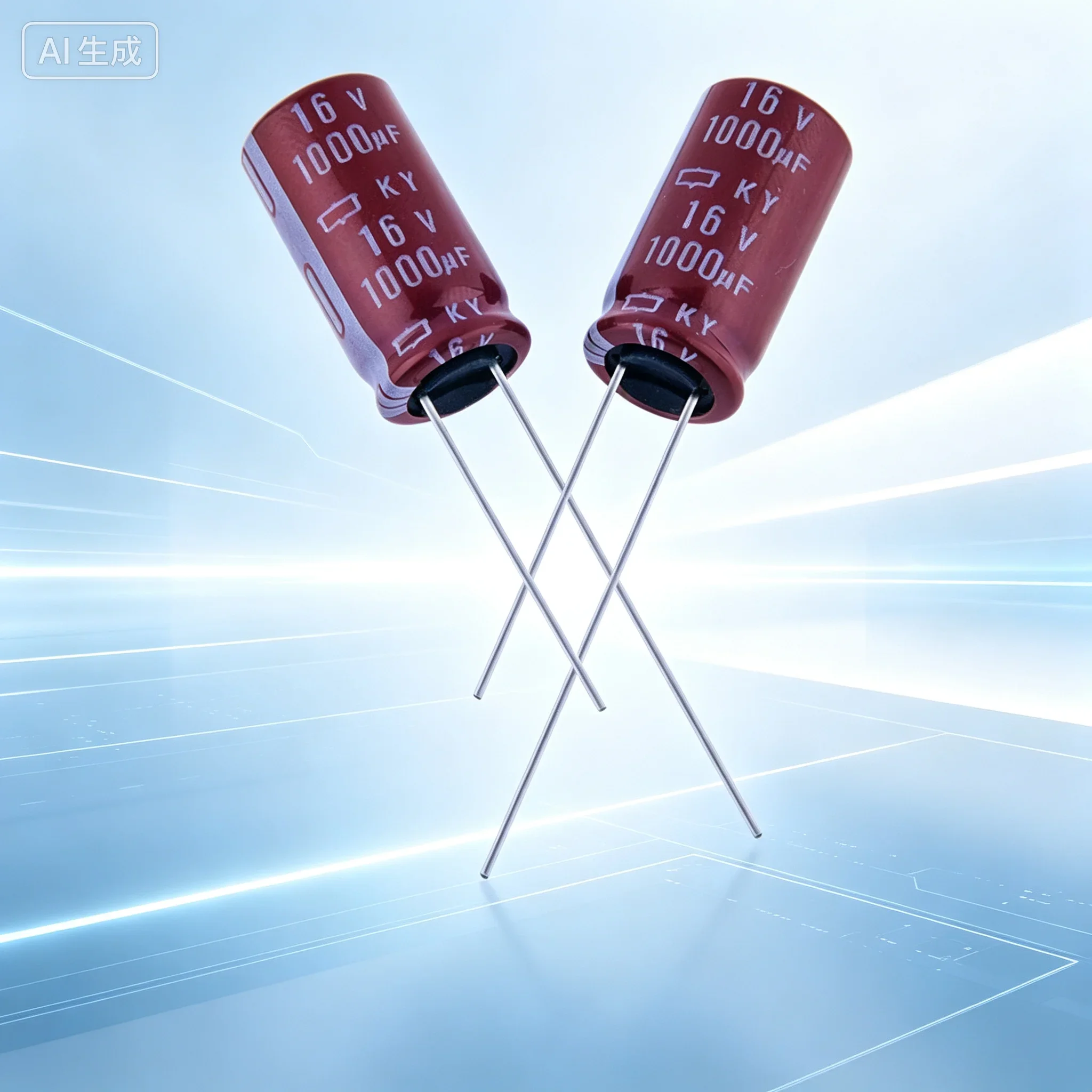 Premium 1000UF 16V Electrolytic Capacitor for Power,Size10X16mm  100pcs
