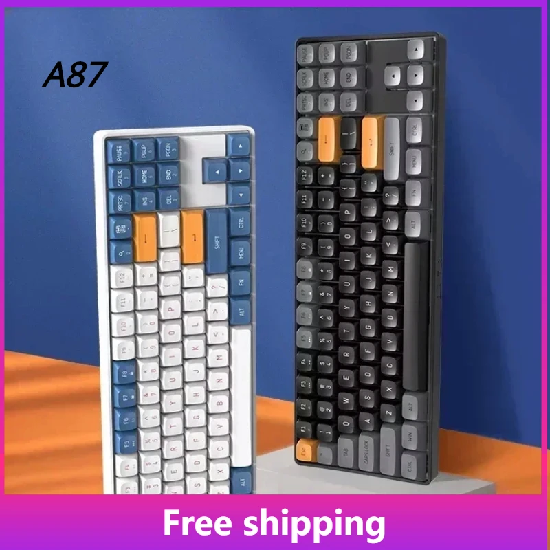 

Original Dual Mode A87 Wired Wireless Esports Hot Swap USB 89-key Keyboard Rechargeable Gaming Keyboard Mechanical Keyboard