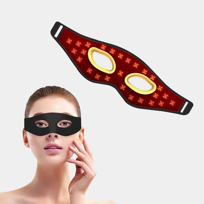 Silicone LED Light Therapy Eye Patch LED Mini Eyes Massage Therapy Device with NIR Infrared Phototherapy