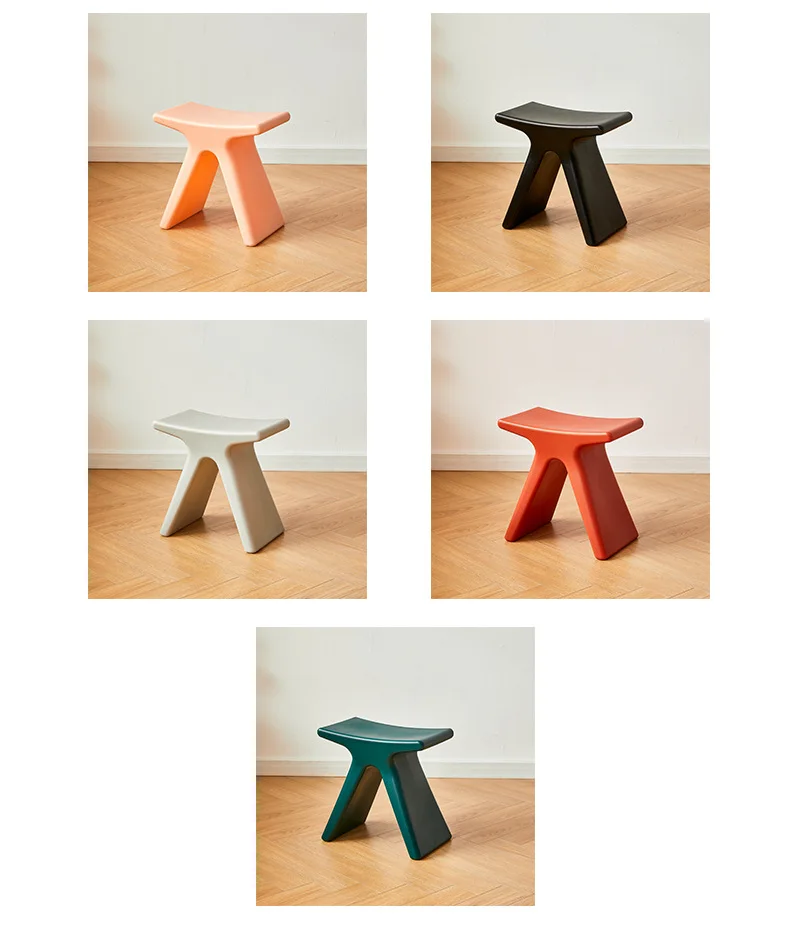 MOMO Nordic Household Shoe Changing Stool Creative Small Bench Modern Minimalist Small Stool Low Stool Special-shaped Stool