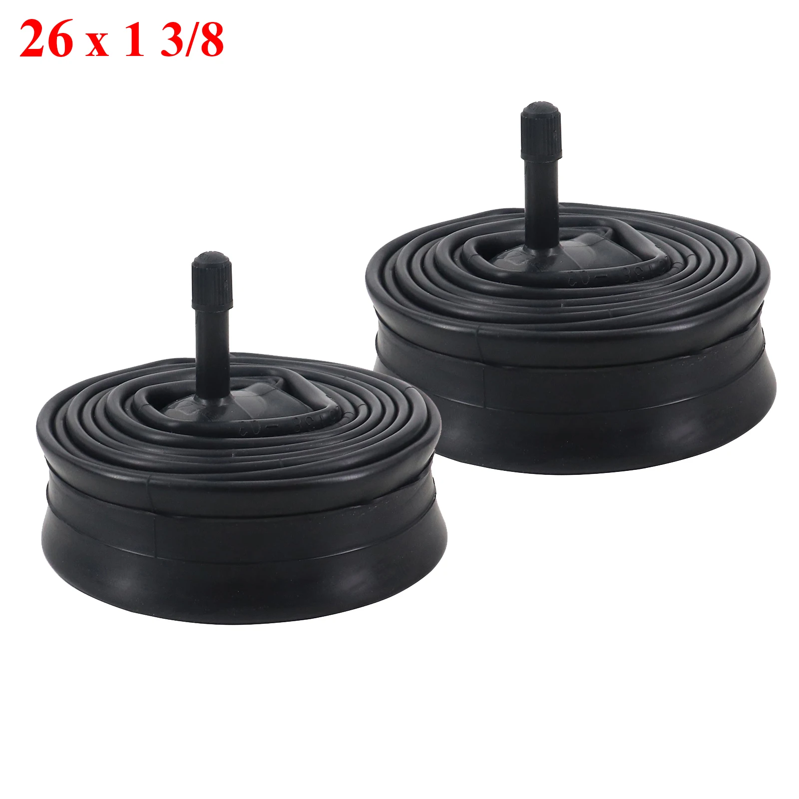 2pcs 26x1 3/8 Lightweight Bicycle Inner Tube 26 inch 32mm Schraber Valve Road Bike Inner Camera