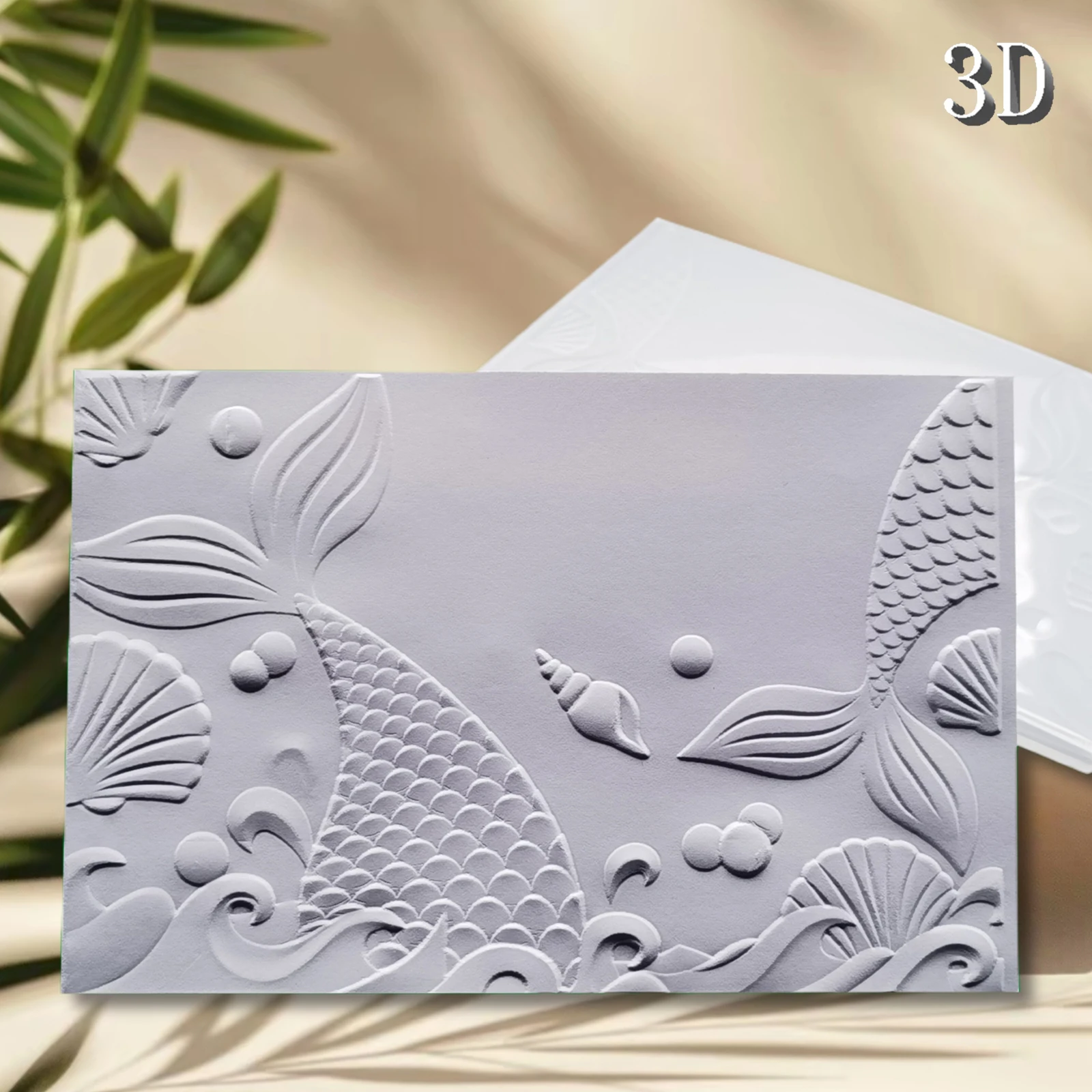 A set of beautifully designed embossed folders, 3D texture pattern background, plastic manual templates, integrated with ocean e