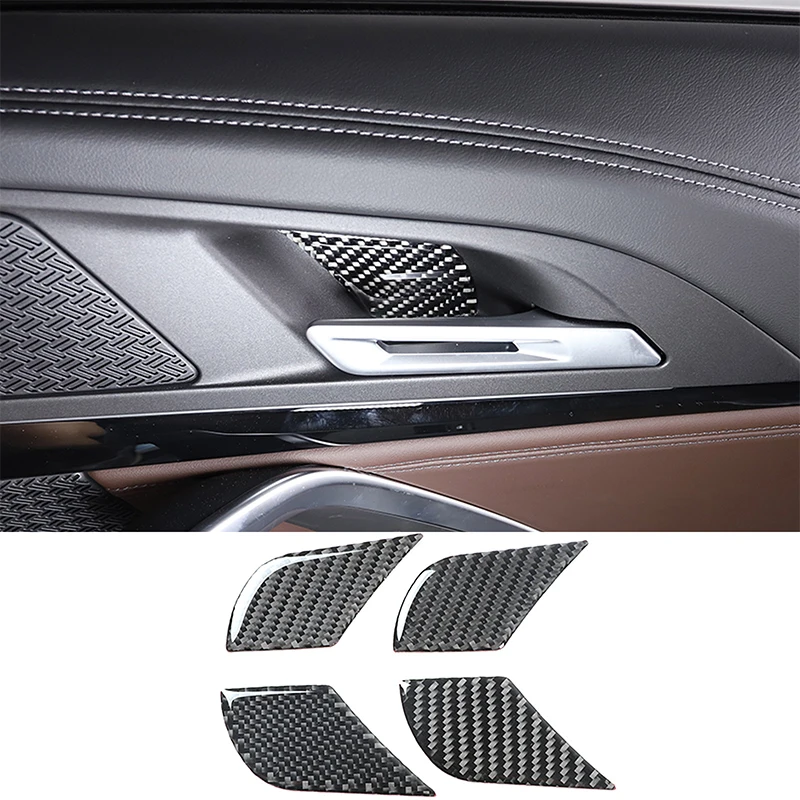 

For BMW X1 U11 2023-2024 Soft Carbon Fiber Automotive Interior Door Bowl Decorative Car Interior Accessories