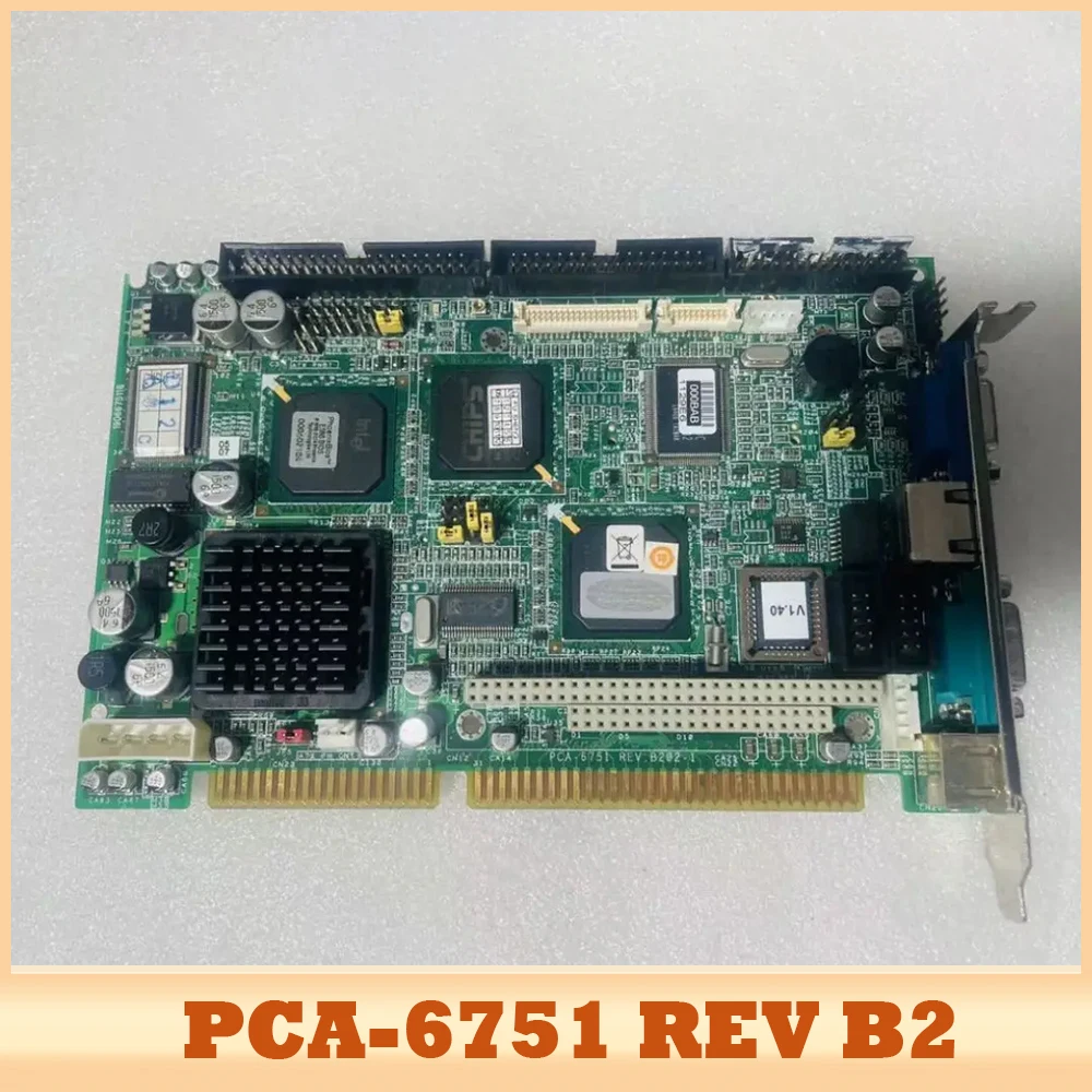 PCA-6751 REV:B202-1 Industrial Control Motherboard Half-length ISA Card PCA-6751 REV B2