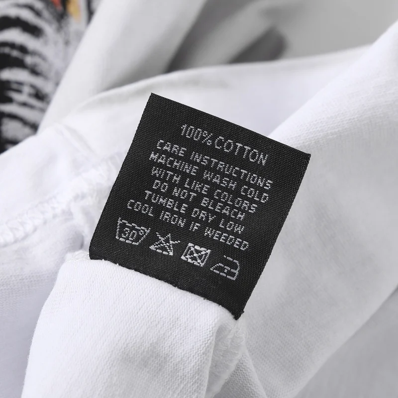 Majestik High Street Retro Hip-Hop Summer Casual Rhinestone-Embellished Loose-Fit Cotton Men's & Women's Short-Sleeve T-Shirt