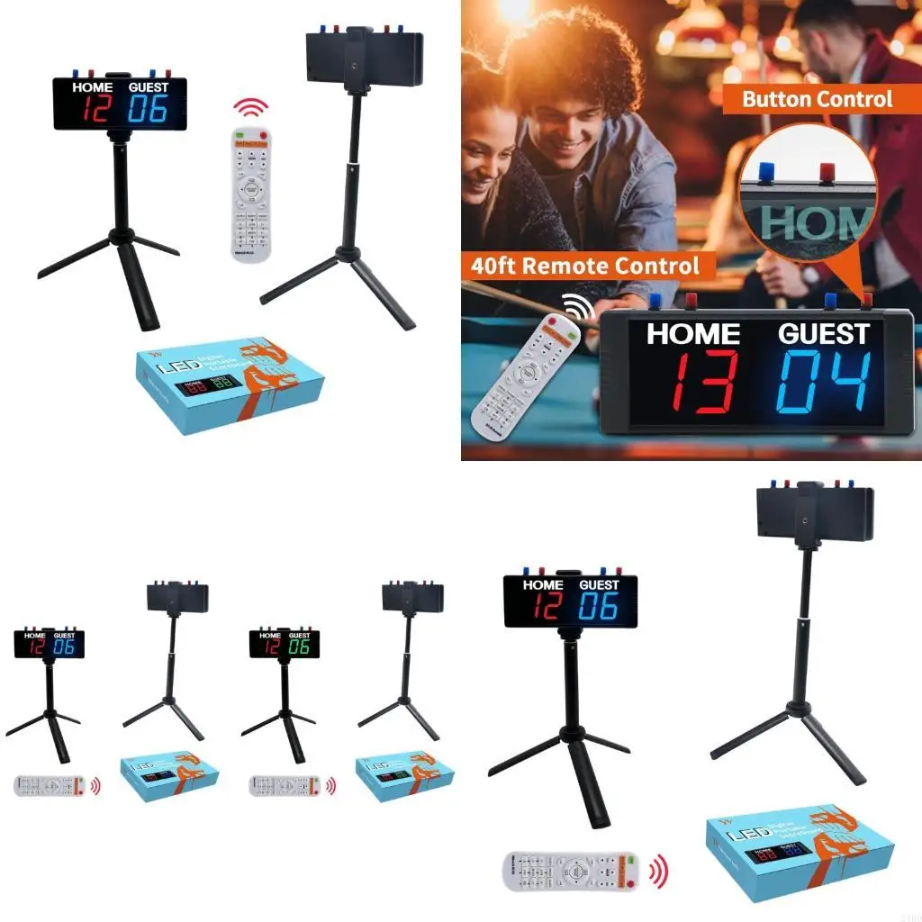 

Handheld Digital Score Counter LED Sports Scorekeeper With Aluminum Alloy Shell And USB Charging Port For Various Game 24BD
