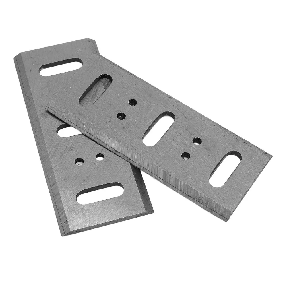 2pcs High Speed Steel Planer Blades Double Edged Replacement Parts Electric Planer Blades Alloy Material