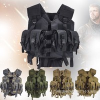 Lightweight Nylon Tactical Vest Style Chest Rig for Airsoft Training Military, MOLLE System Adjustable Men Tactical Users