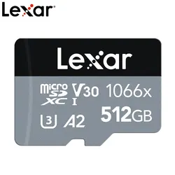 Lexar oryginalna nowa karta pamięci Micro SD 1066X 160MB/S 64GB 128GB 256GB 512GB profesjonalna karta Micro SD do drona telefonicznego