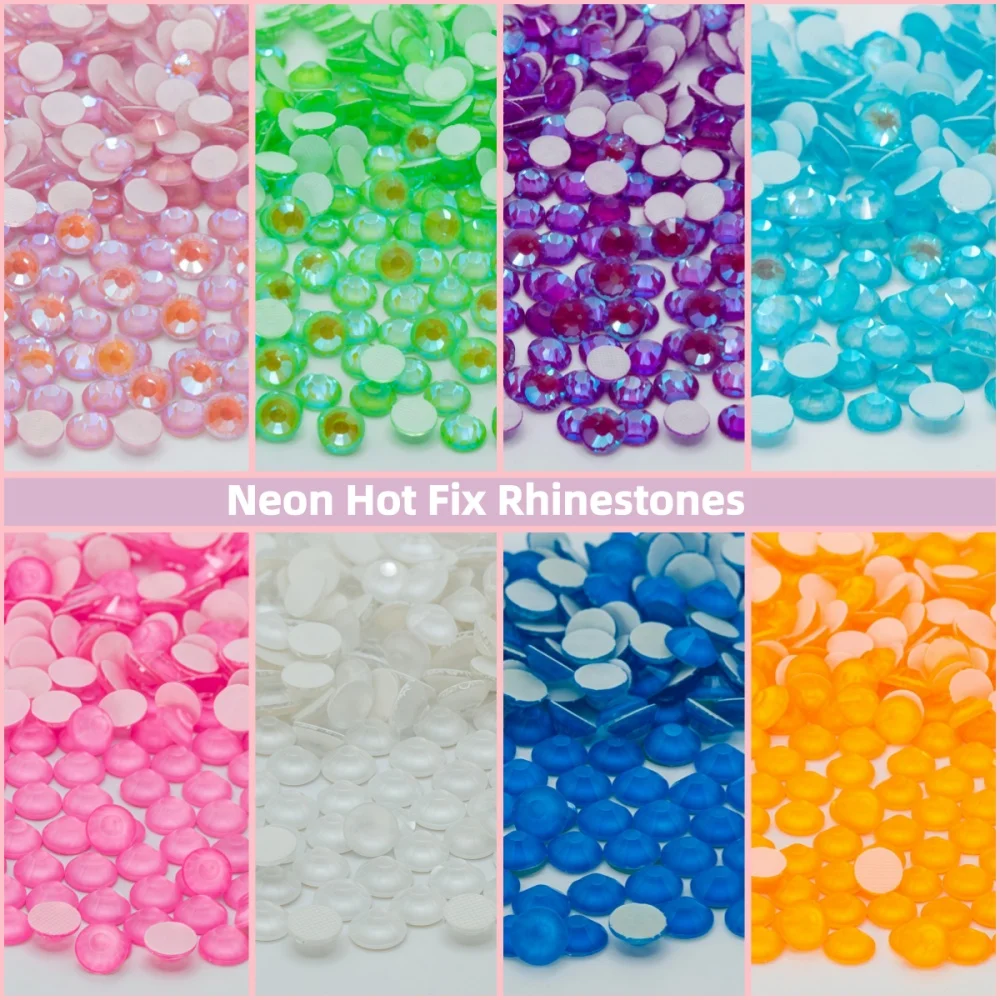 Glitzer warme Fixierung flache Rückseite Hotfix Strass für DIY Taschen Nägel Stoff Kleidungsstück Dekoration Schmuck Zubehör