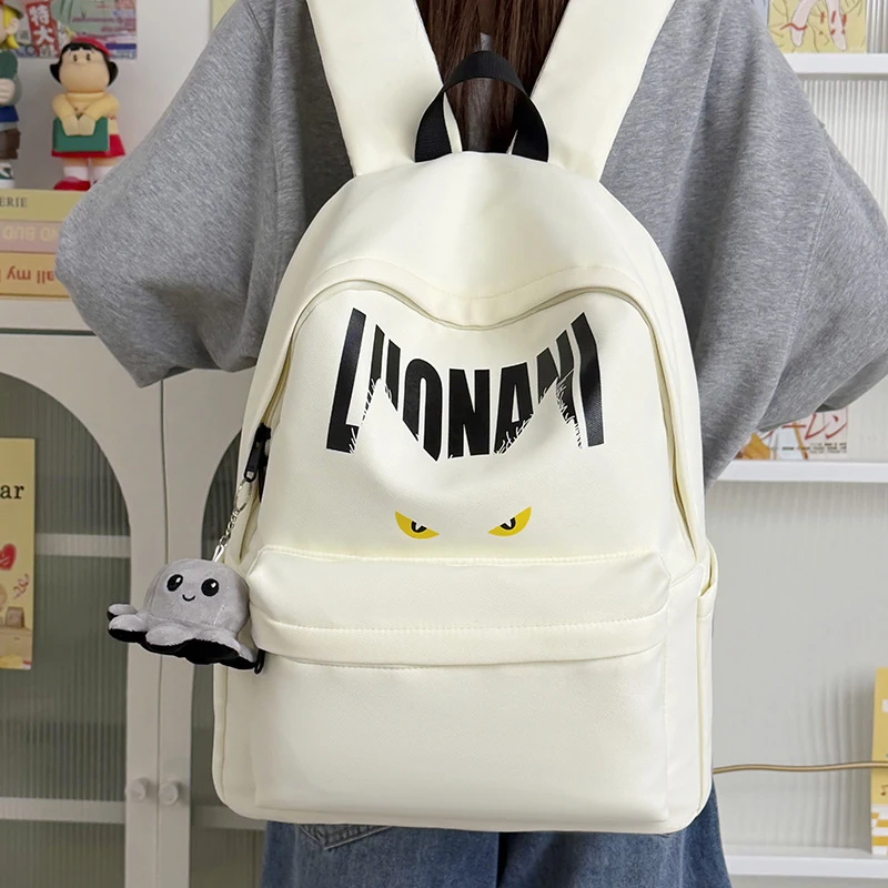 Korean Style Backpack for College High School Junior Students Fashion Casual Large Capacity School Bag