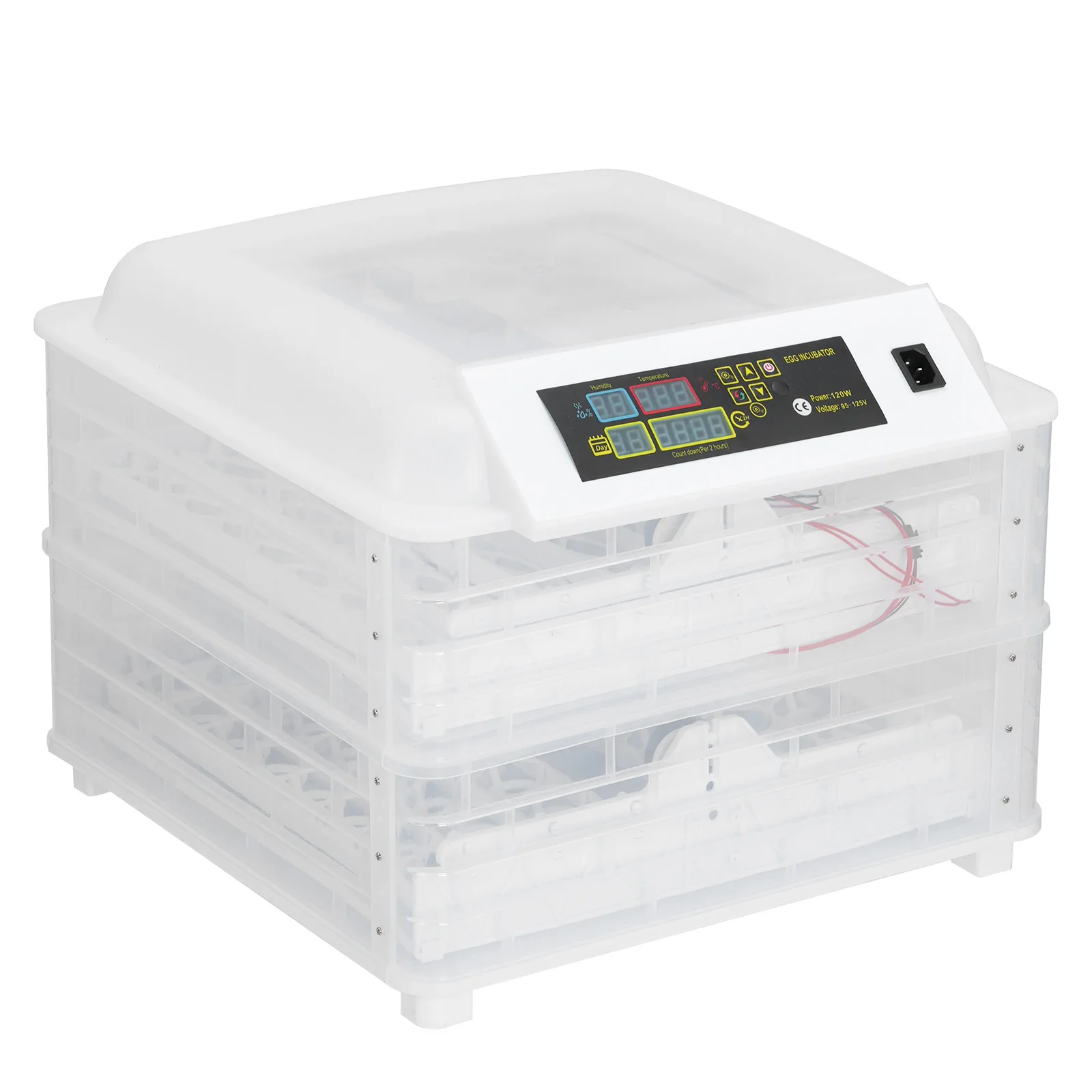 

112-Egg 2-in-1 Fully Automatic Incubator, Universal for Chicken Duck Bird, Auto Egg Turning & Intelligent Temperature Control
