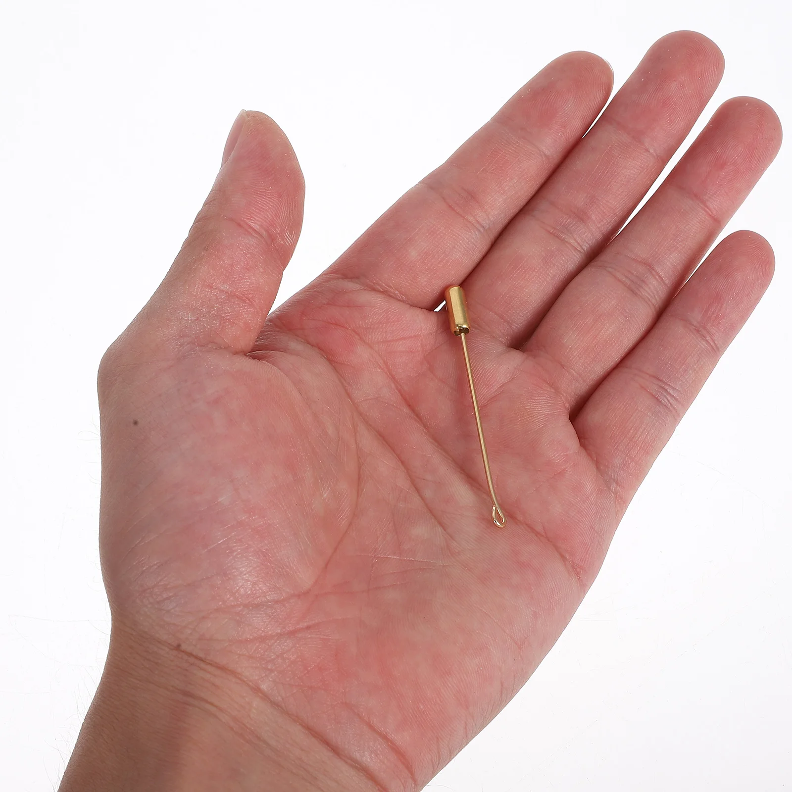 

100pcs brooch pin stick dress safety pin jewelry making supplies sturdy end caps diy suit tie hat pins long lasting stainless