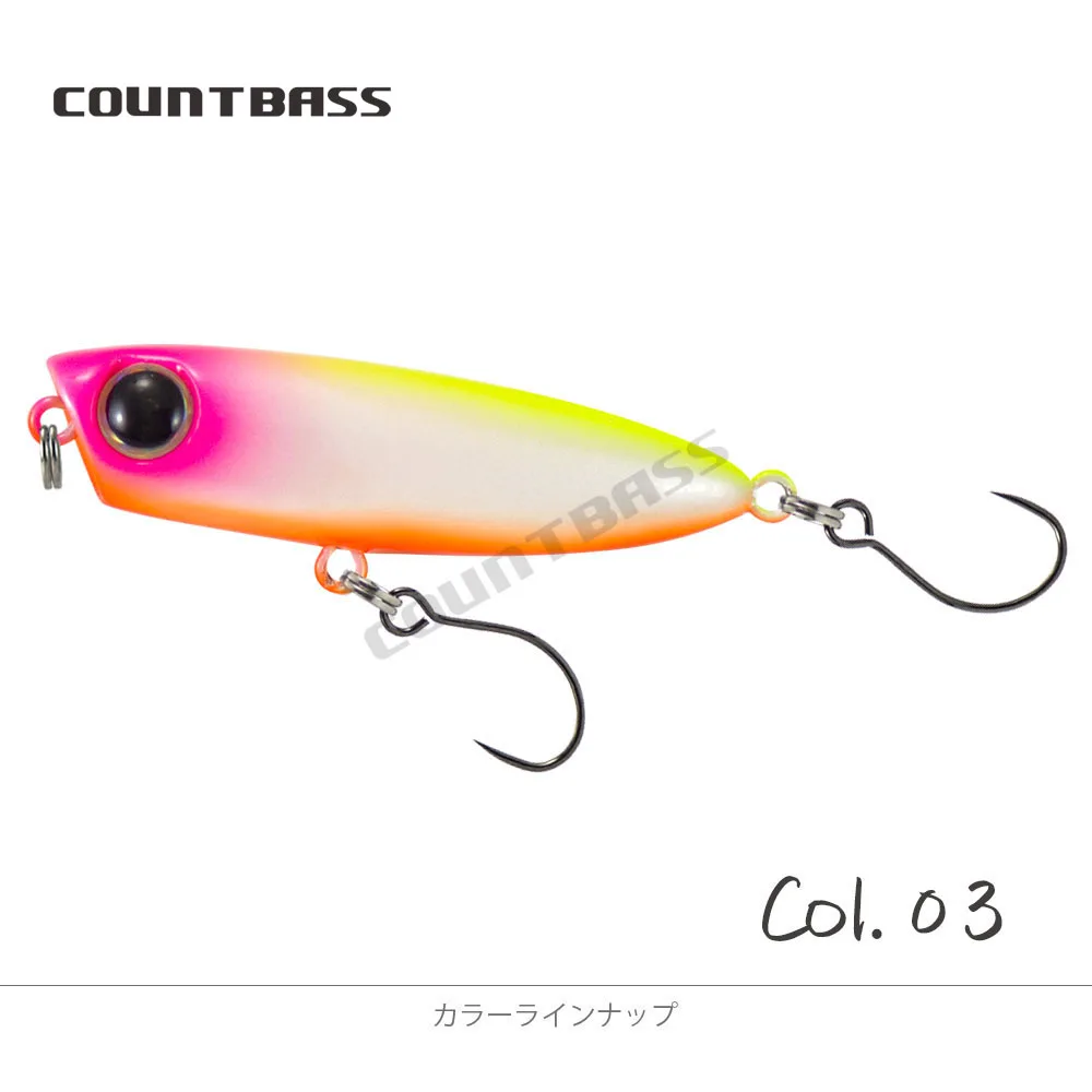 COUNTBASS 45mm 1-3/4" 3,2g 1/8 oz. Schwimmender Popper-Köder, Wobbler Topwater Angler's Fishing Lures La Peche Au Leurre Hardbaits – Detail 12