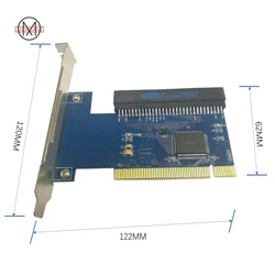 32-bit PCI to 8-bit Isa Card 62-pin Adapter Board Gold Tax Card Tax Control Card Sound Card with Extension Cord