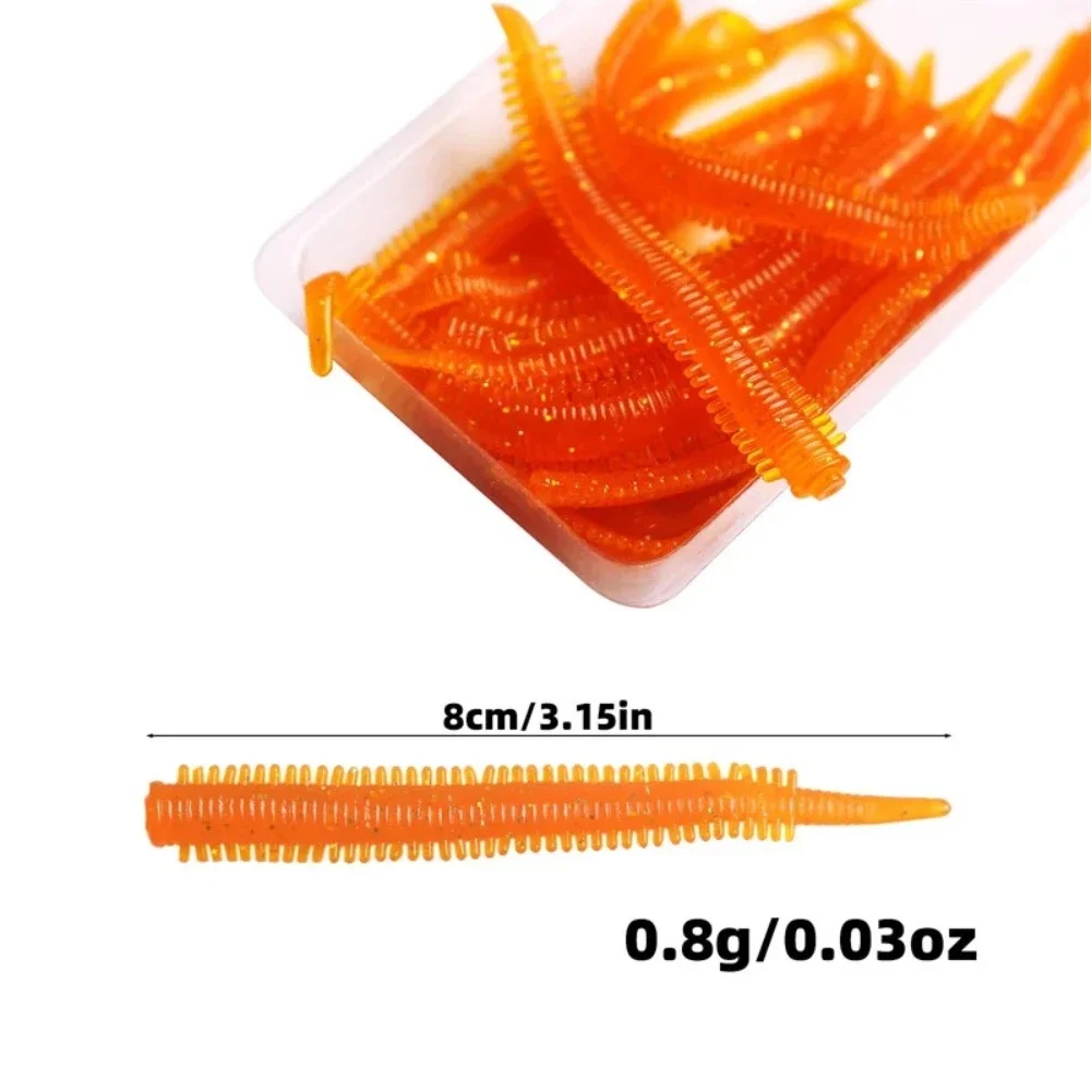 Cebo Blando Lombriz de Mar Flotante TPR – Señuelo Simulado 8cm - imagen 2