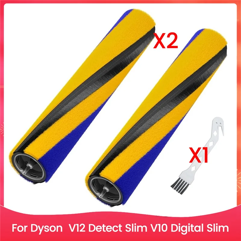 B47B-Roller Brush Replacement For Dyson V12 Detect Slim V10 Digital Slim Handheld Vacuum Cleaner,Part Number971634-01