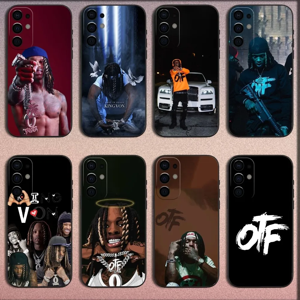 Rapper K-King V-Von Phone Case For Samsung S25,S24,S21,S22,S23,S30,Ultra,S20,Plus,Fe,Lite,Note,10,9,5G Black Soft Cover