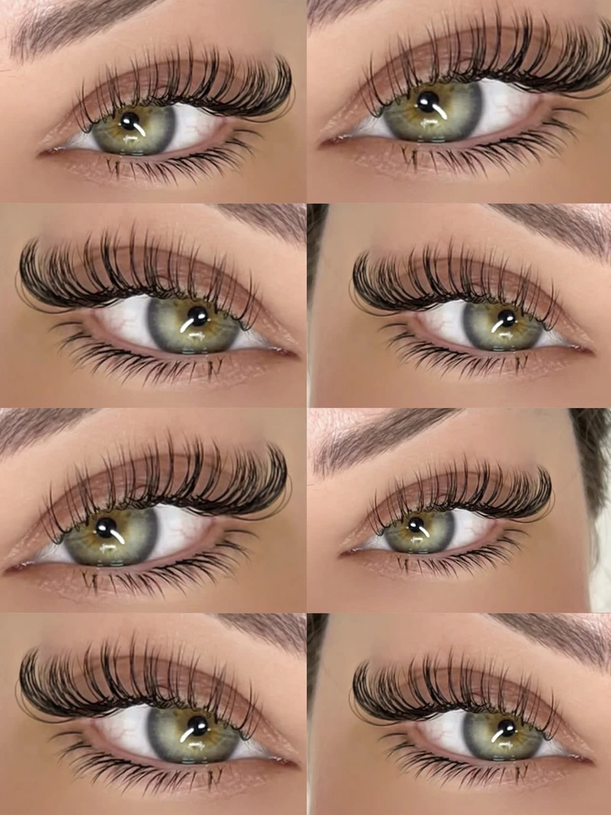 GROINNEYA DD Curl Russian Strip Lashes 3D Mink Lashes Natural Eyelashes Dramatic False Eyelashes Wholesale Eyelash Extension