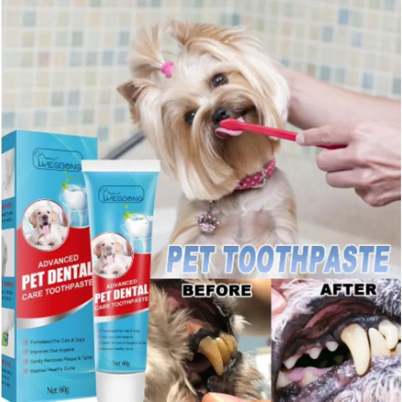 Pet Toothpaste Cat Dog Fresh Breath Toothpaste Non-harmful Maintenance Teeth Care Device Portable Dog Cleaning Tools Toothpaste