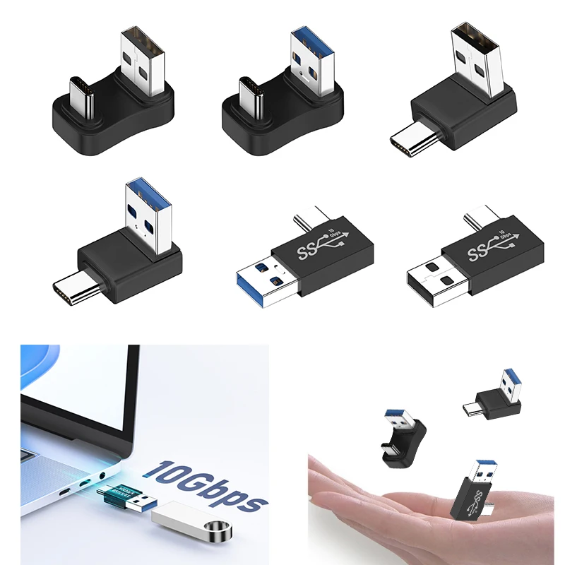 

Переходник с USB A на USB C, OTG «папа» Type C на USB A, конвертер 10 Гбит/с, быстрая зарядка, передача данных для ноутбука Xiaomi, коннектор для ПК