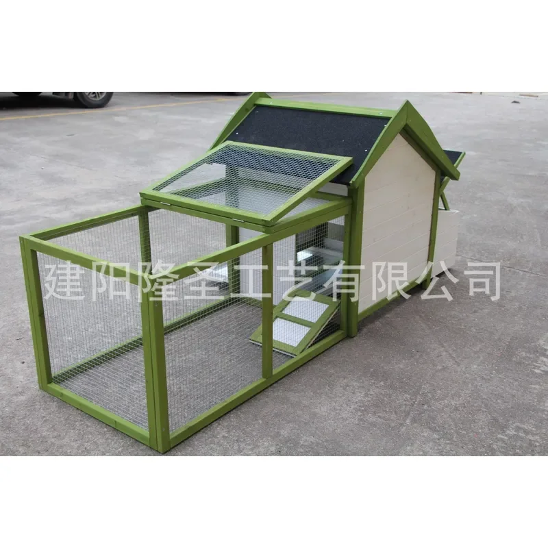 Wooden Pet Coop for Chickens Ducks Rabbits Pigeons Cats Farm Animal House Outdoor Enclosure Shelter