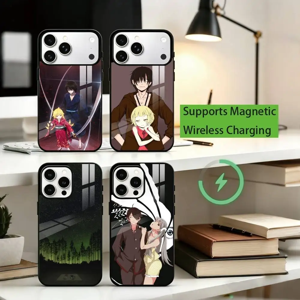 

A-Anime K-Kizumonogatari Phone Case For iPhone17,16,15,14,13,12,11 Plus,Pro Compatible with magnetic wireless charging