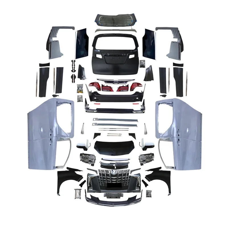 For 2022 35 Series Appearance Upgrade Kit for 2009-2014 Alphard Durable Aluminium Auto Door Enhances Car Model