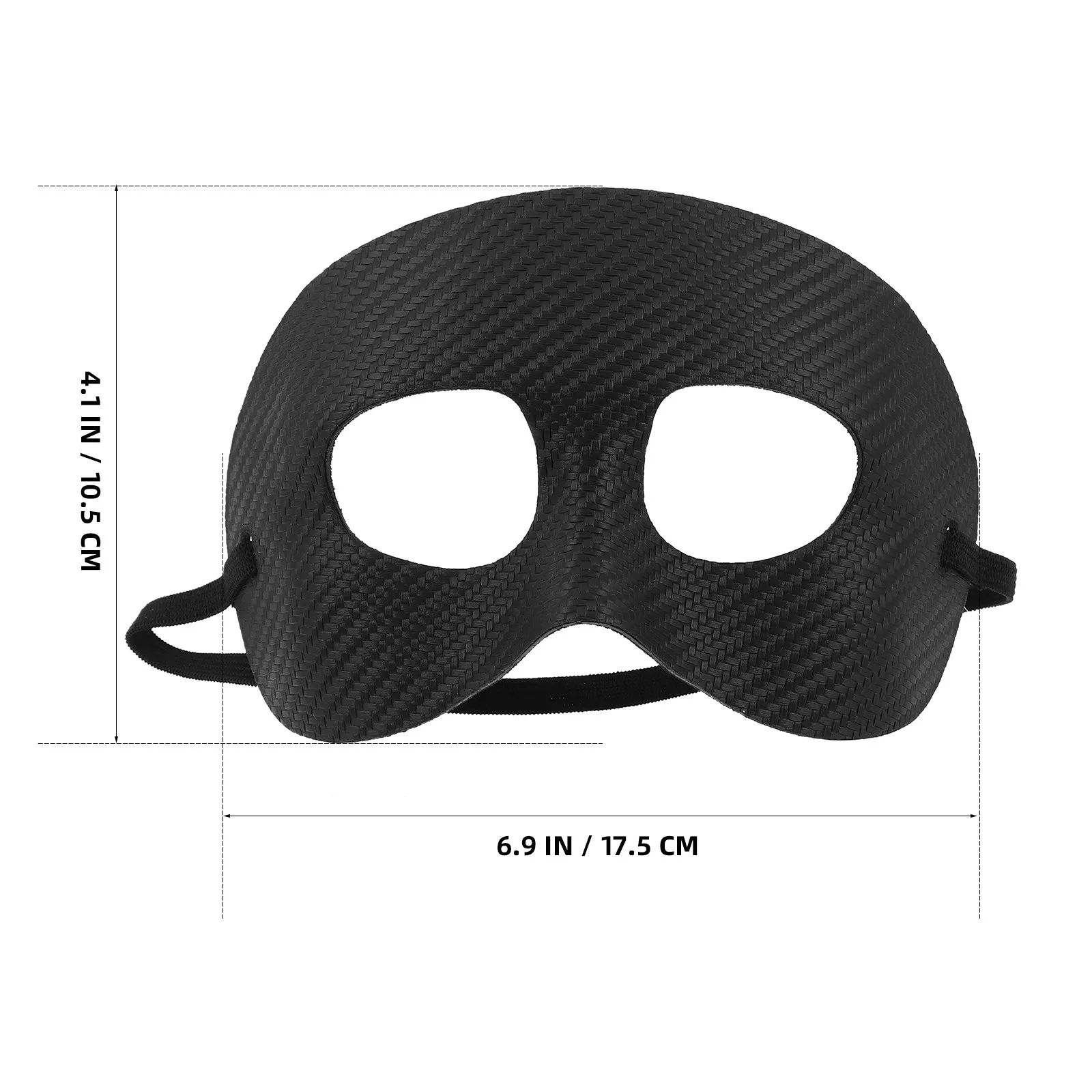 Men's Black Sports Face Mask Nose and Cheek Protection Lightweight Breathable Design for Basketball Football Competition