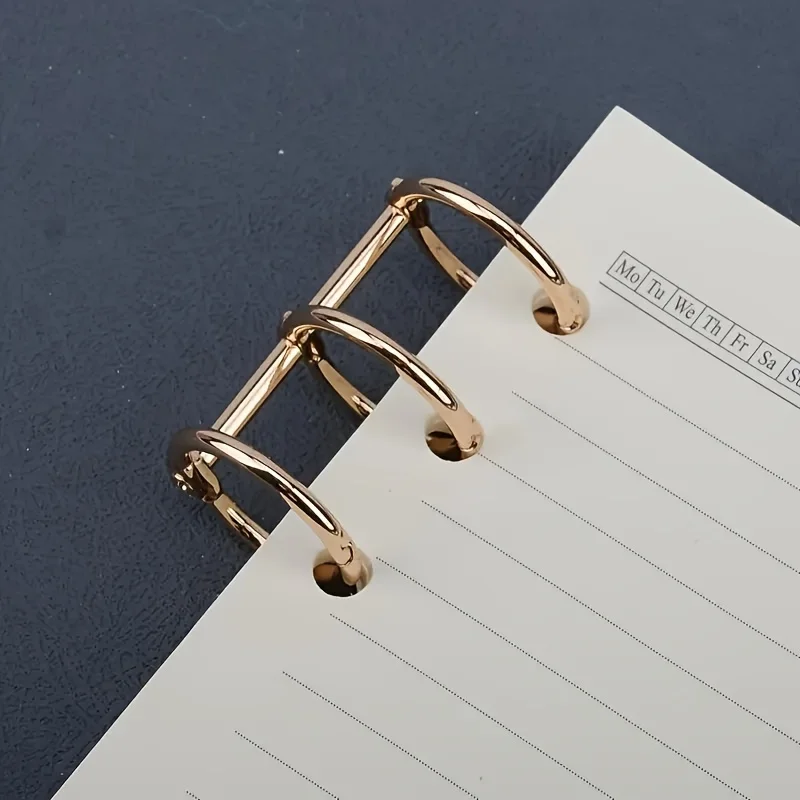 Durable Metal Binder with 3 Rings for DIY Projects