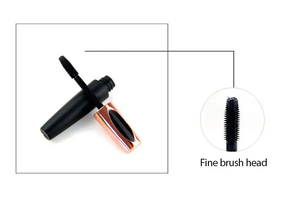 Silk Fiber Lash Mascara Black Thick Lengthening Eye Lashes  Waterproof Sweatproof Mascara Waterproof Liquid Cosmetics TSLM1