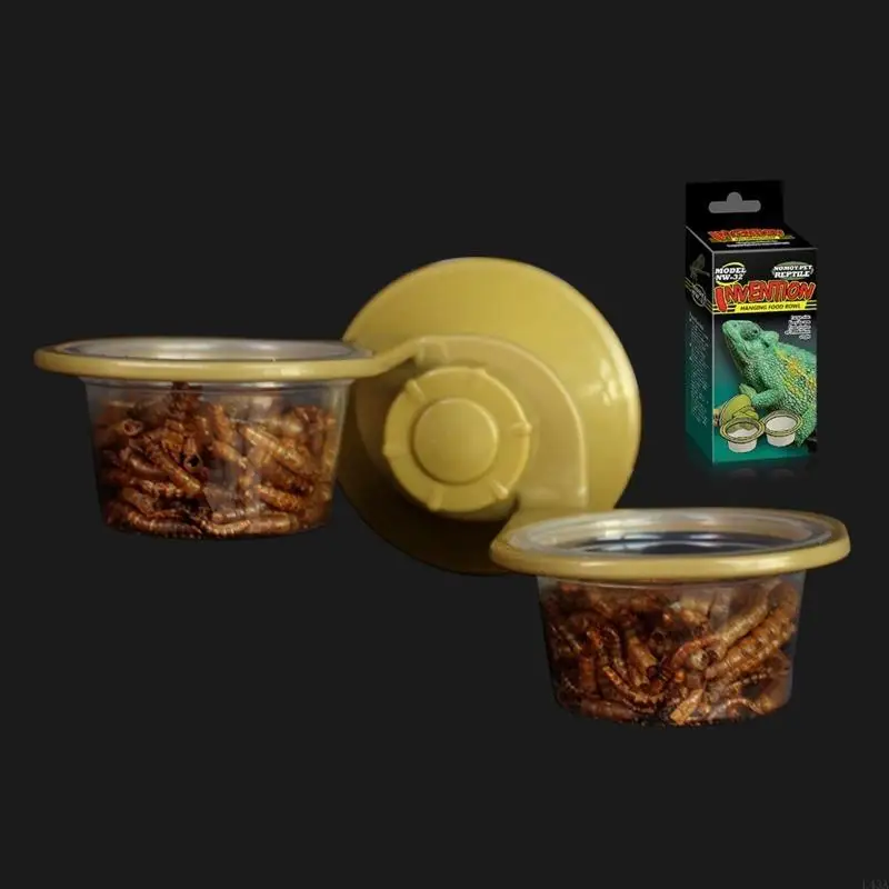 L43A Small Suction Cup Feeding Double Cups Feeding Dish Crested