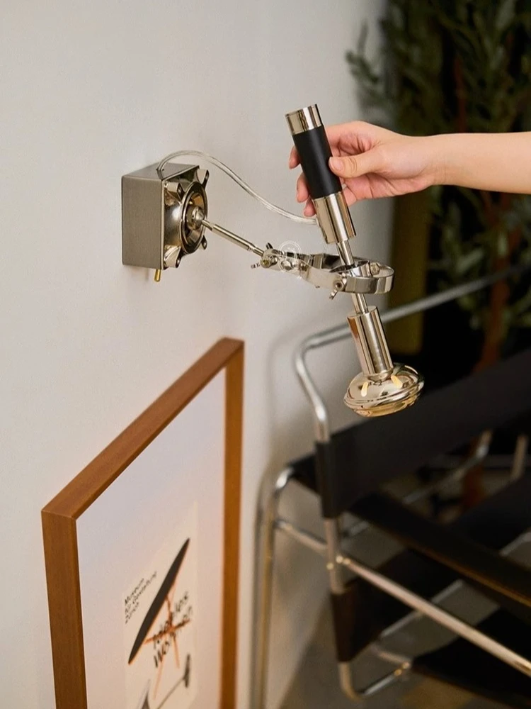 Designer Modern Wall Lamp 360 Degree Adjustable Bedside Reading Wall Lights Rotating Arm Restaurant Bedroom Industrial lighting