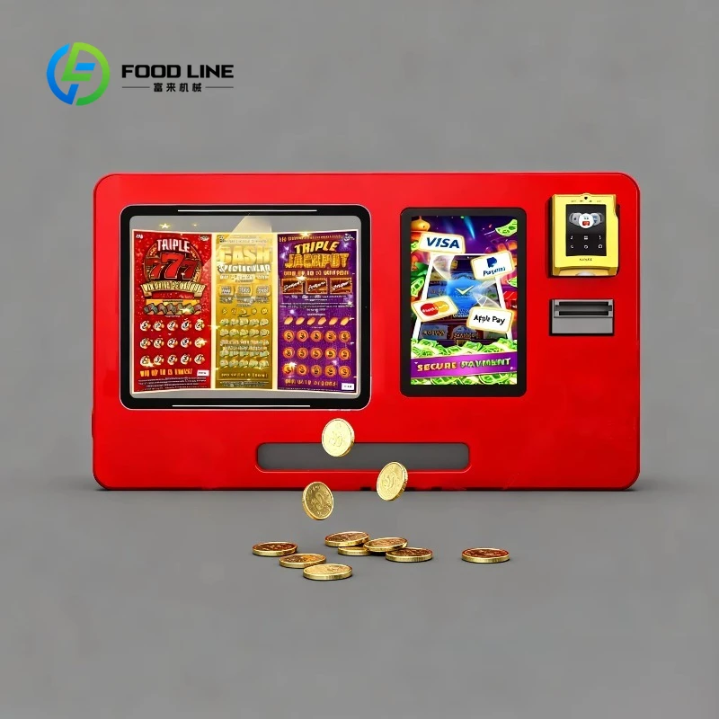 Lottery Vending Machine Screen Light Box 24 7 Unattended Support Credit Card Coin Cash SDK Mall Management Customized