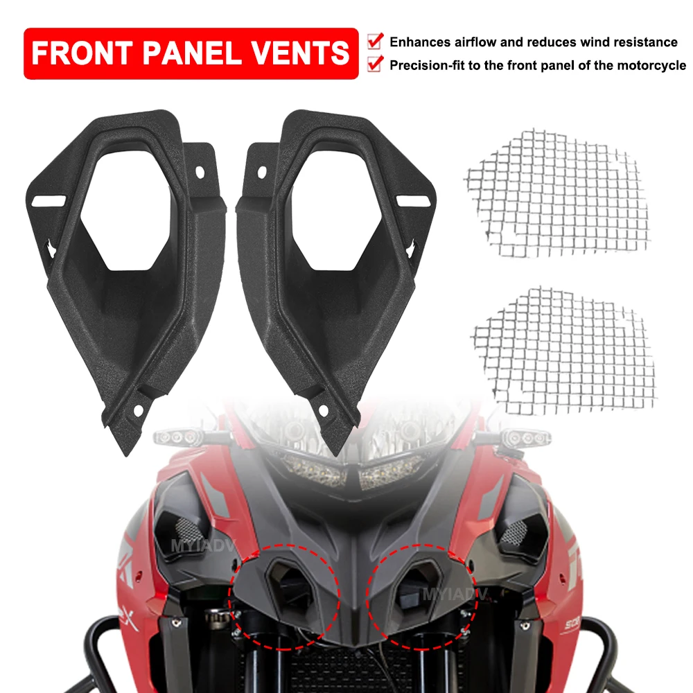 

Motorcycle Front Panel Air Vents For Benelli TRK502 TRK502X BJ500GS-A Fairing Case Housing Left Right Ventilation Openings Beak