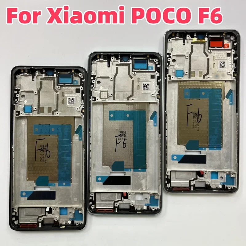 For Xiaomi Poco F6 Front Middle LCD Frame Central Housing Bezel Repair Parts