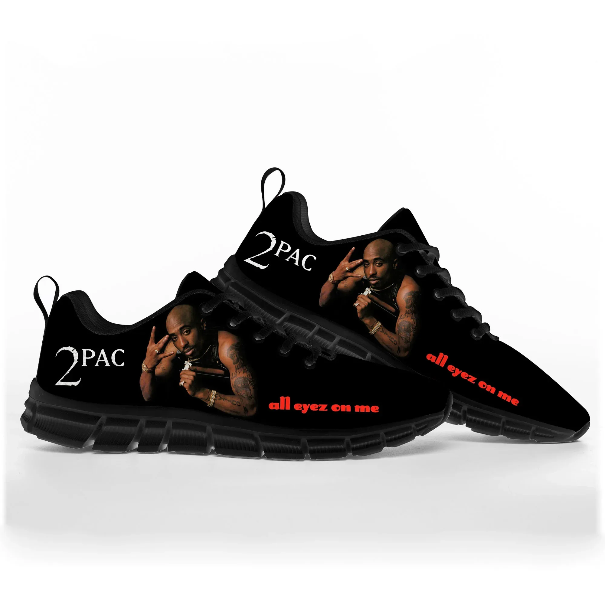 Rap 2Pac Tupac Sports Shoes Mens Womens Teenager Kids Children Sneakers All Eyez on Me Casual Custom High Quality Couple Shoes