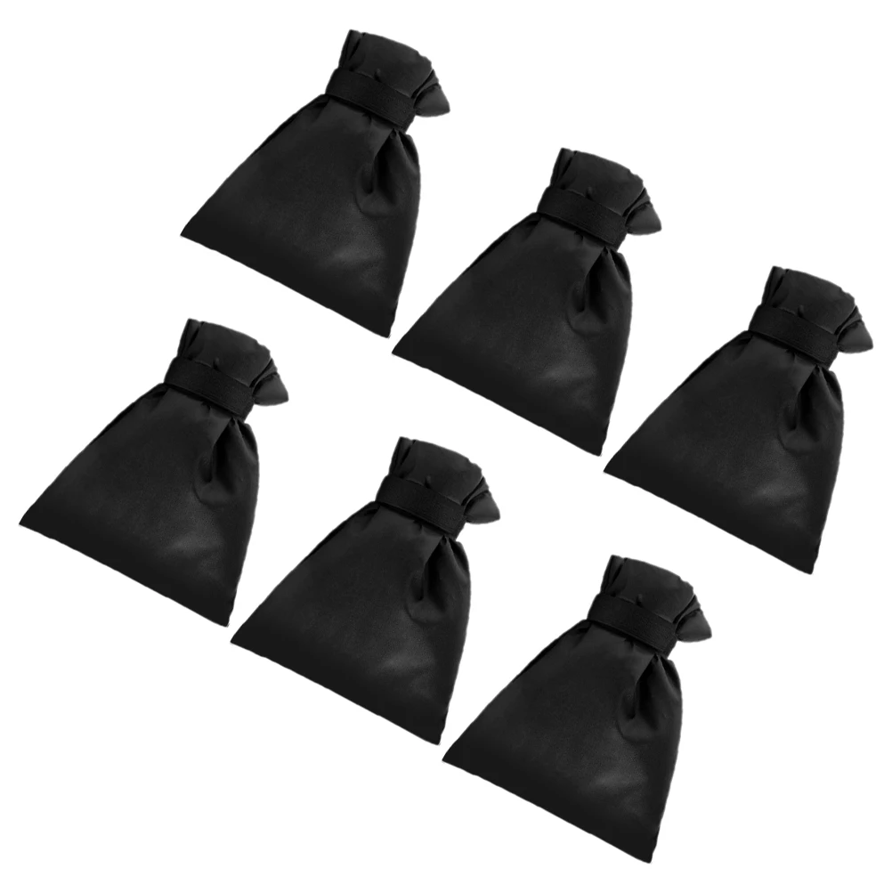 

6pcs Medium Black Faucet Covers Winter 210D Oxford Cloth Freeze Protection Outdoor Water Spigot Insulated Anti Frost Kitchen