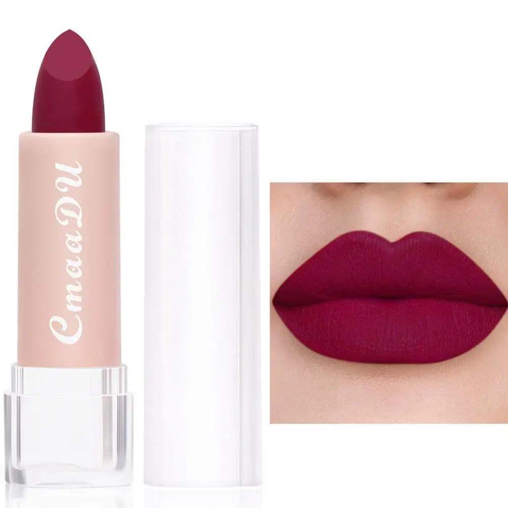 15 Farben matt Lippenstift Schönheit Lip gloss wasserdicht Lippen Make-up rote Farbe Lippen glaz sexy Kosmetik Tasse Antihaft Rendering n4f1