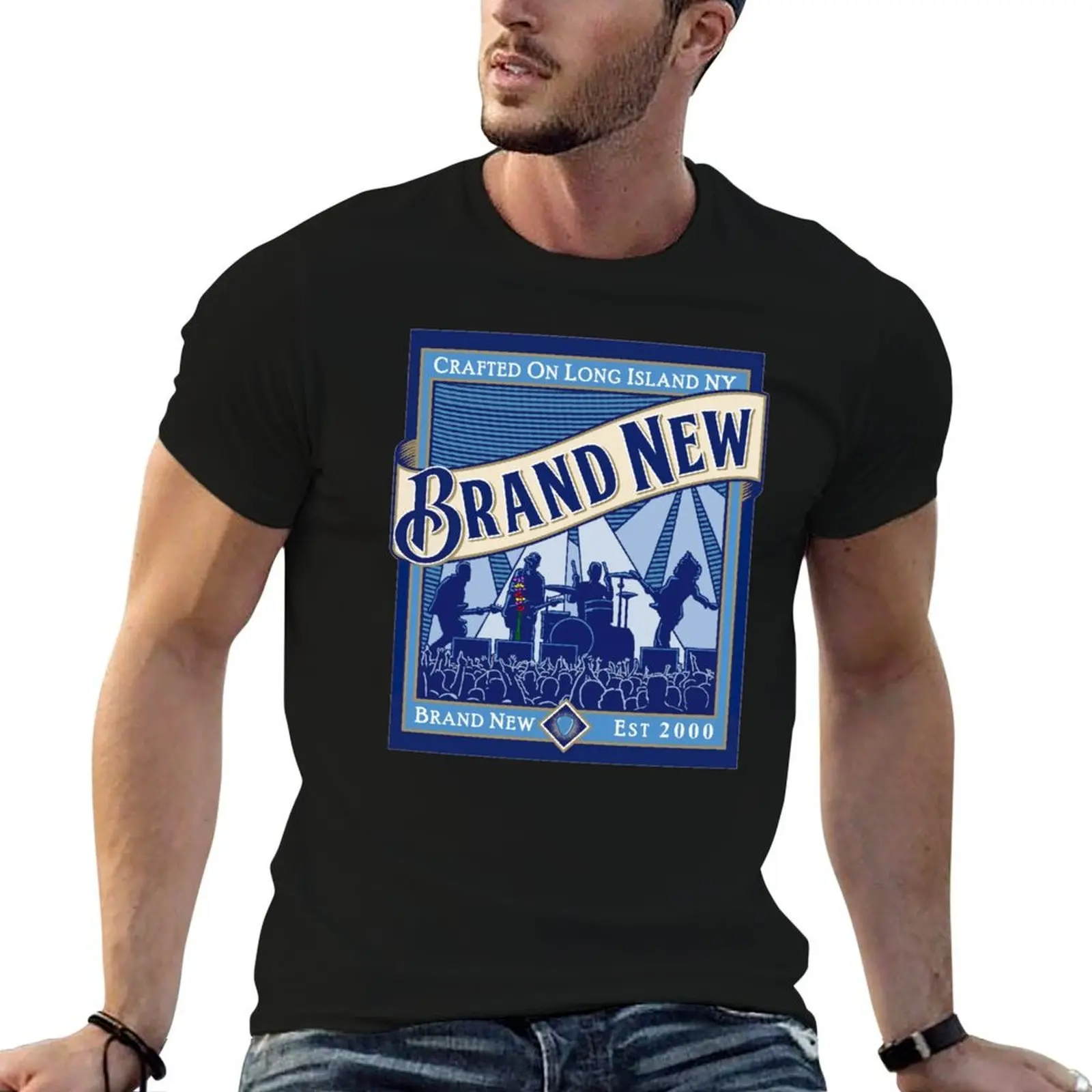 Crafted On Long Island (Brand New) T-Shirt black cotton t-shirt plain for man package t shirts with prints T-Shirt
