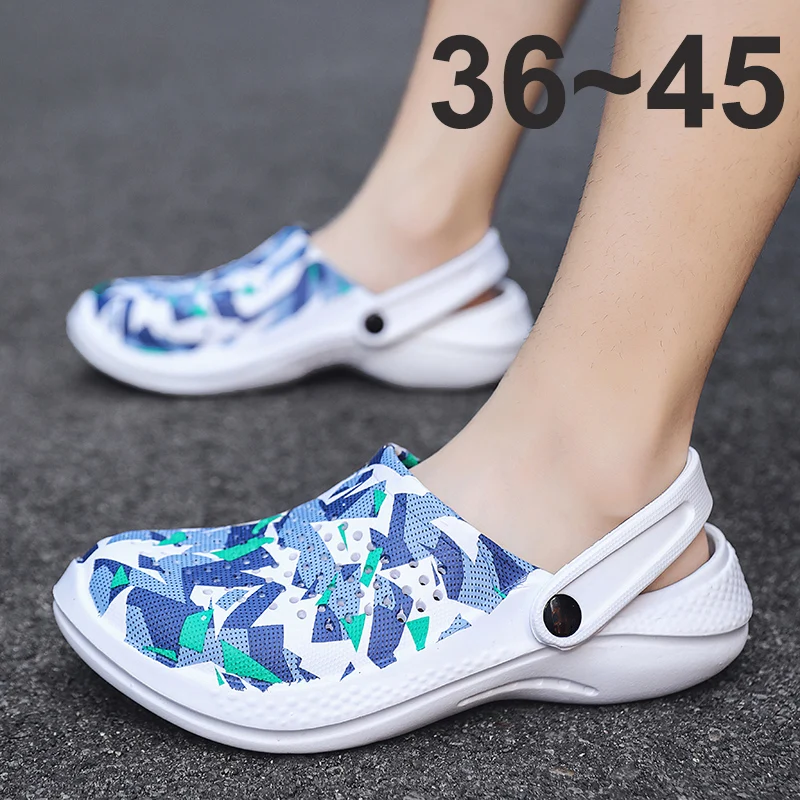 

Сандалии унисекс для пляжа и сада, шлепанцы для улицы, Нескользящие, плоская подошва, для шеф-повара, для мужчин и женщин, размеры 36-45