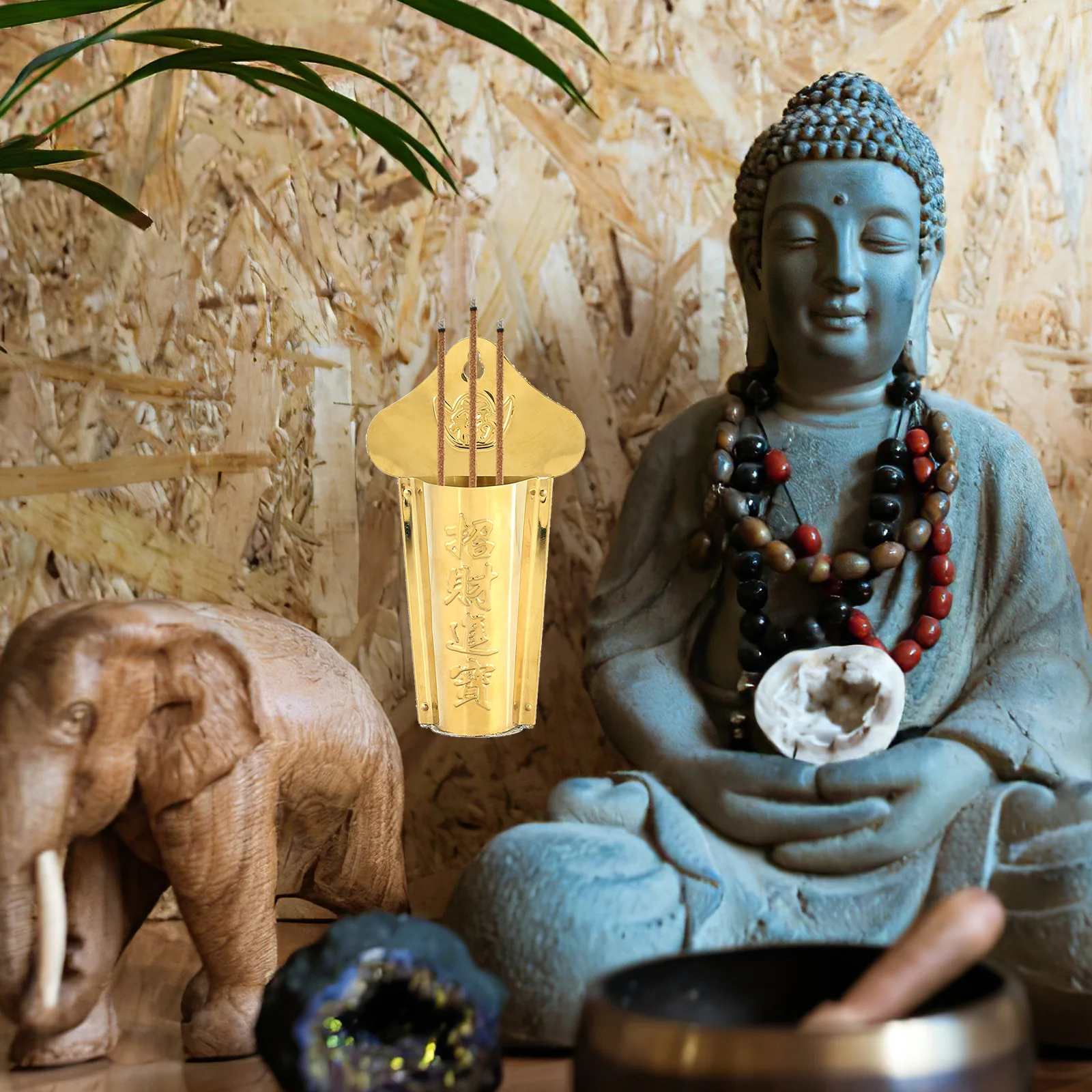 

2Pcs Hanging Incense Burner Wall-Mounted Metal Censer Decorative Aromatherapy Holder for Home Temple Use Incense Burner