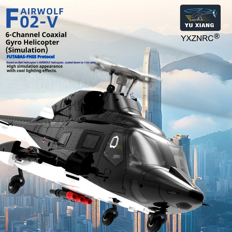 

Yuxiang F02v Flying Wolf Helicopter Remote Controlled Aircraft Model Realistic 3d Aerobatic Outdoor Flying Toy Stable Flight