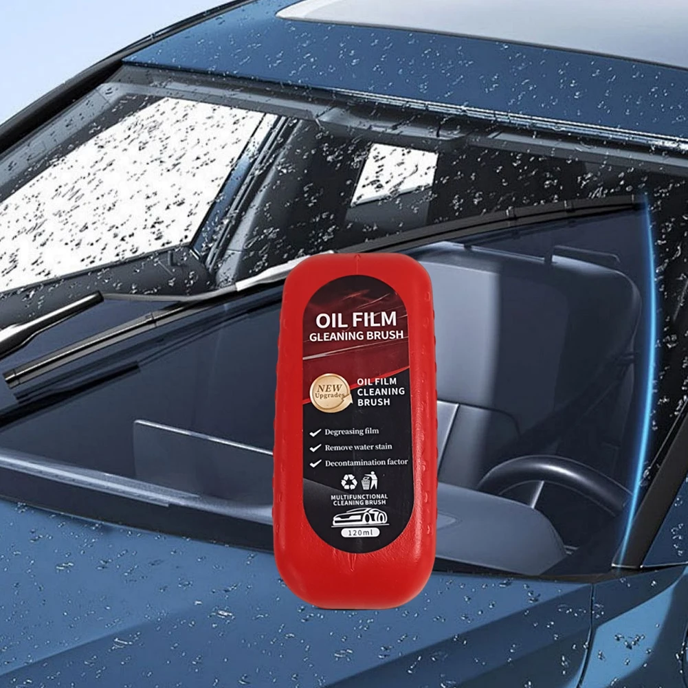120ml Automotive Car Oil Film Cleaning Brush Car Glass Oil Film Cleaner Hydrophobic Windshield Oil Film Remover for Car Window