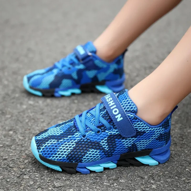 

Brand Summer Children Camouflage Sneakers Kids Sports Tennis Shoes Breathable Mesh Boys Girls Running Shoes Outdoor Casual Shoes