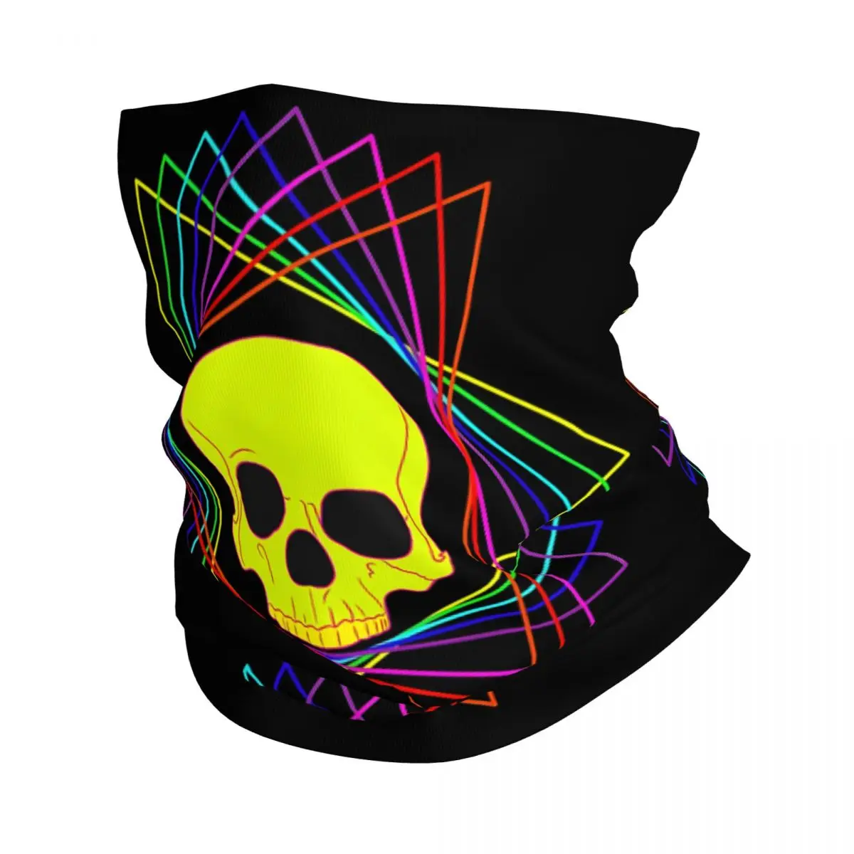 Neon Vanitas Scarf Neckerchief Neck Face Mask Polyester
