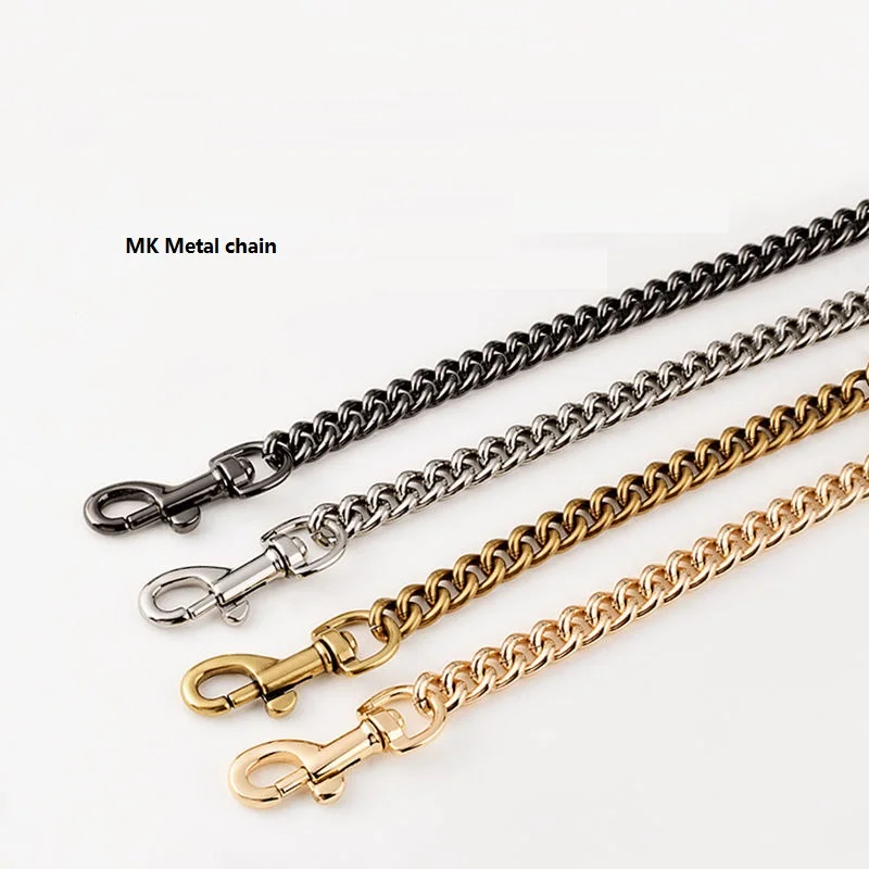 

Free Shipping 9mm Metal Chain Gold Silver Gun Black Old Gold 4 Colours Replace Women Handbag Schoolbag Bag Chains