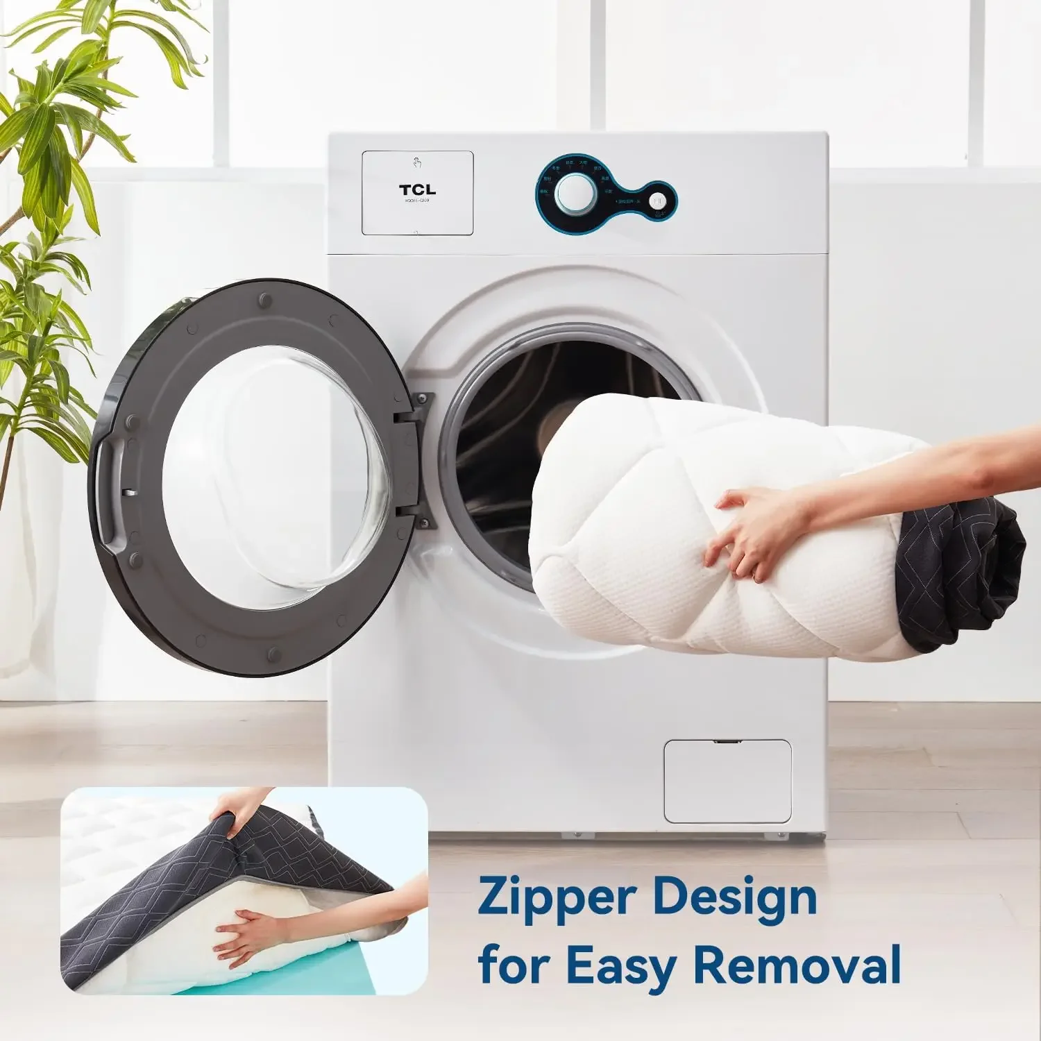 مرتبة بطبقة مزدوجة مقاس 5 بوصات للأطفال والكبار مع رغوة الذاكرة الجلية، سطح وسادة، قابلة للتنفس وصديقة للبشرة، خالية من الألياف الزجاجية #6