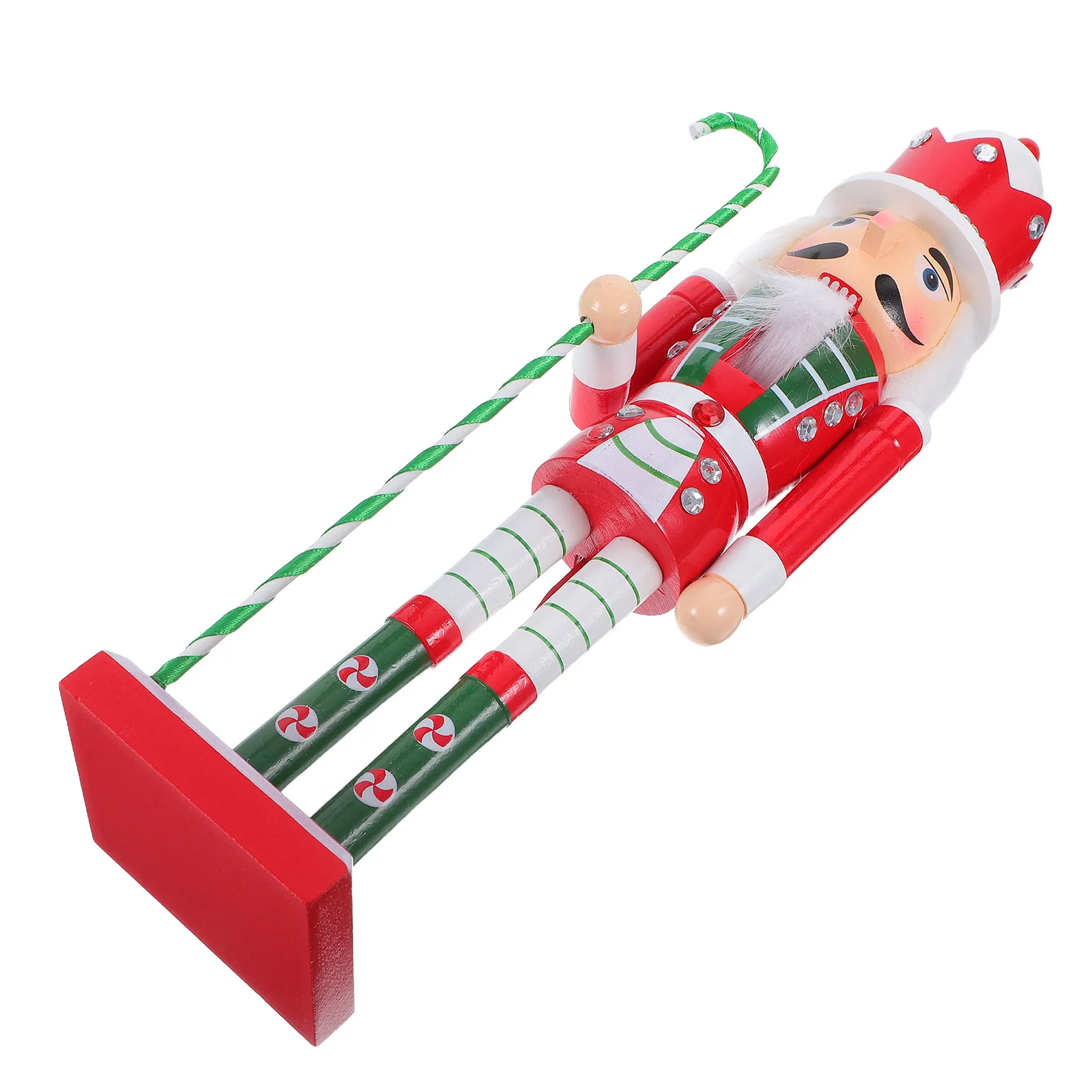 

Christmas Wooden Nutcracker Puppet Soldier Wood Hand Carved Classic Nutcracker Christmas Decorations Home Decor