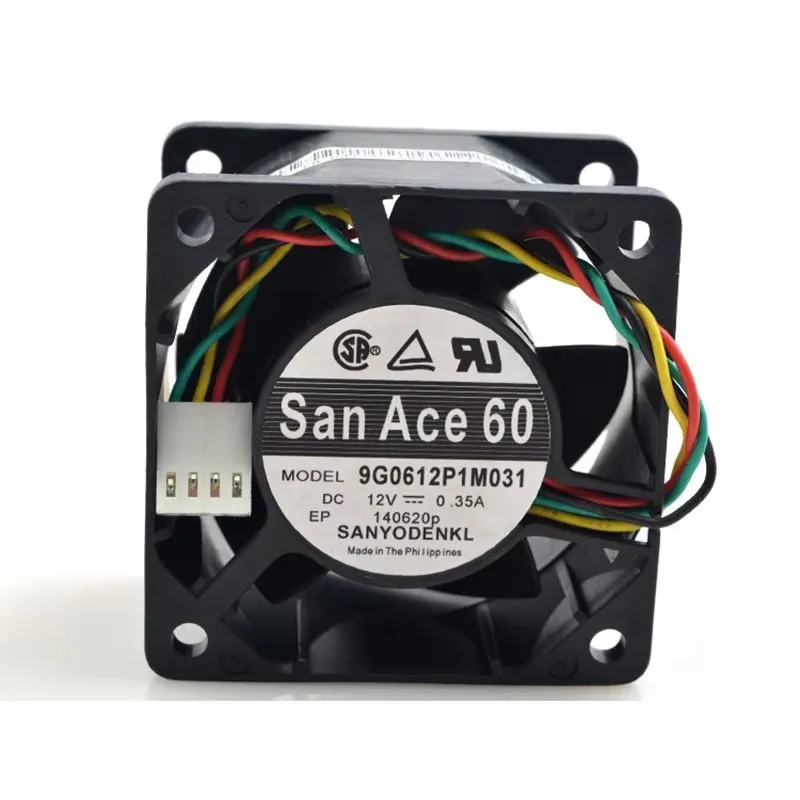 New Original 6038 6cm 12V 0.35A 9G0612P1M031 4-Wire Double Ball Bearing  Cooling Fan